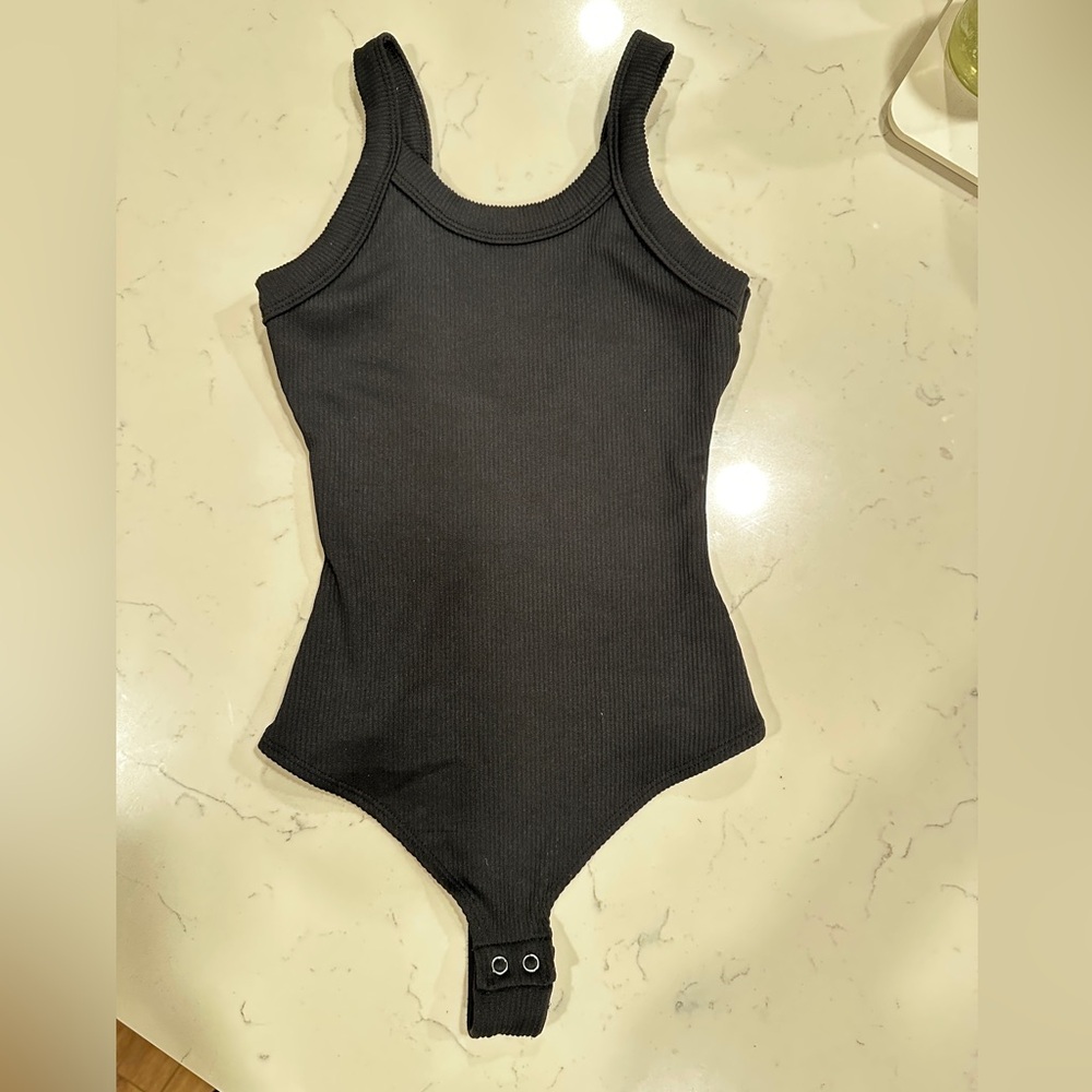 Wild Fable, Black Low-Back Ribbed Bodysuit XXS